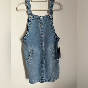No Boundaries Blue Denim Overall Dress